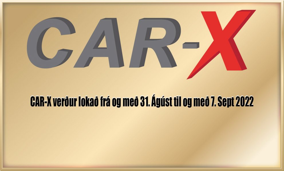 Tímabundin lokun á CAR-X