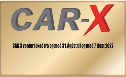 Tímabundin lokun á CAR-X